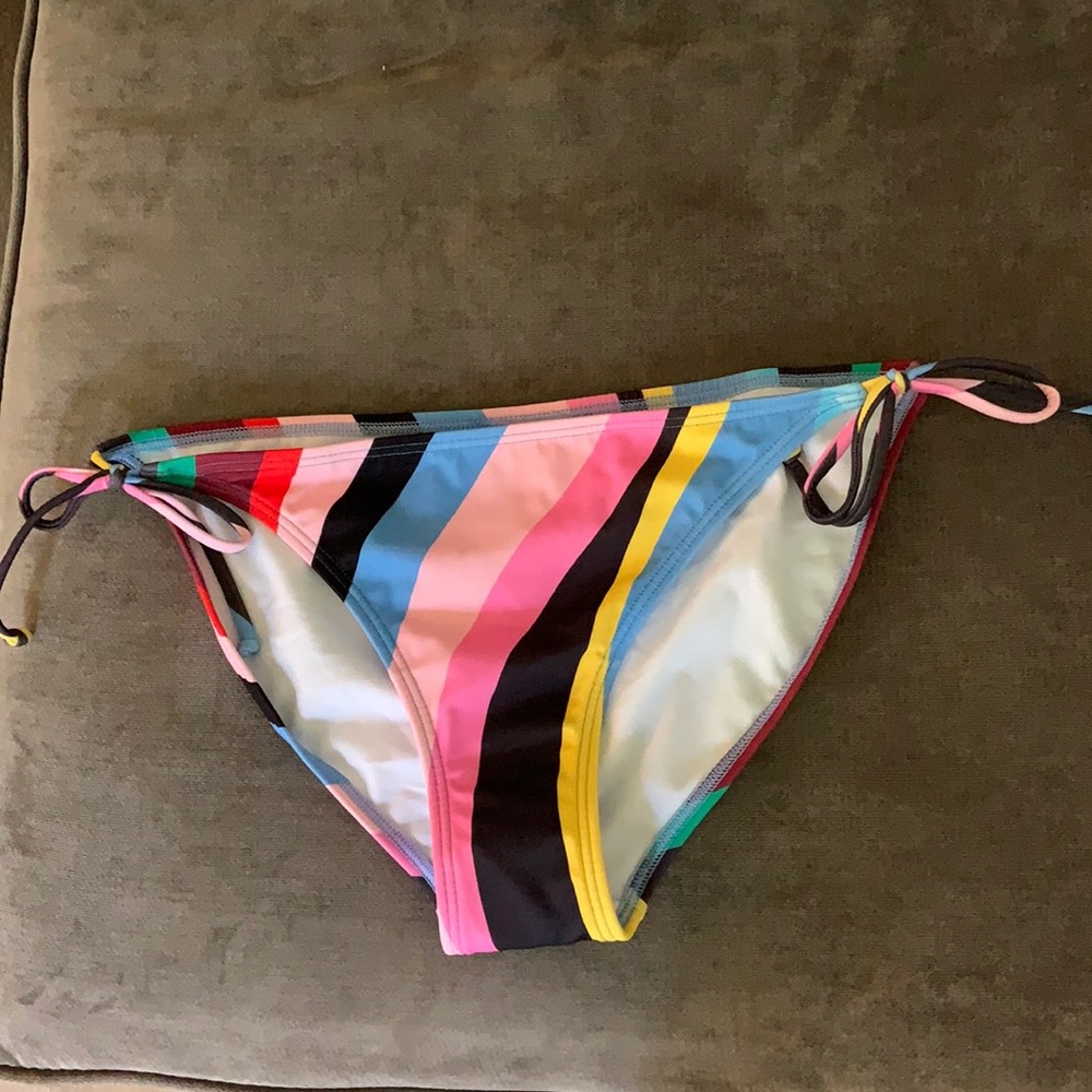 Rainbow striped bikini bottoms from Boden